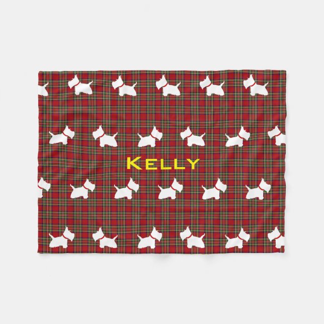 Westie Fleecefilt (Framsidan (Horisontell))