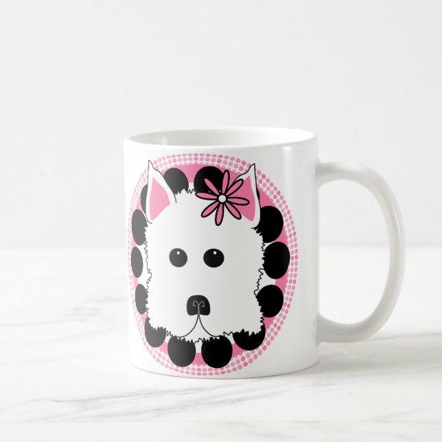 Westie flicka kaffemugg (Höger)