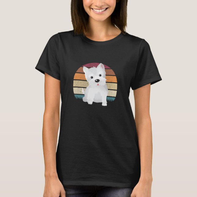 Westie Gift Idea T Shirt (Framsida)