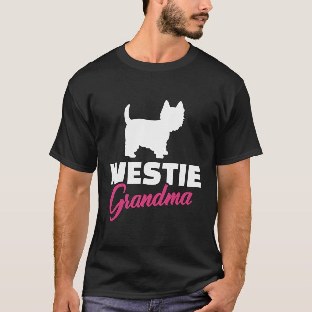Westie Grandma T Shirt (Framsida)