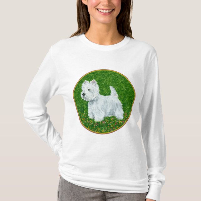 Westie Greengrass T Shirt (Framsida)
