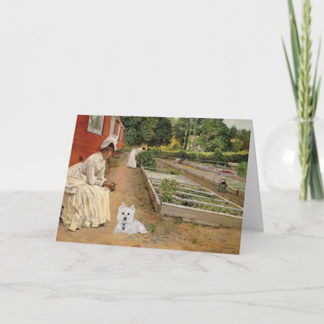 Westie Greeting Card Kort (Framsida)