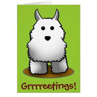 Westie Grrrreetings! Hälsningskort
