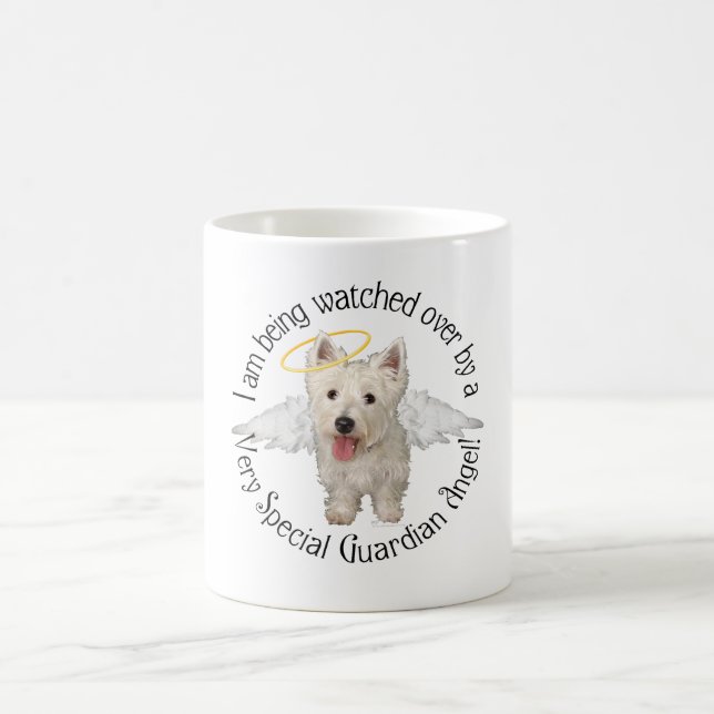 Westie Guardian Änglar Kaffemugg (Center)