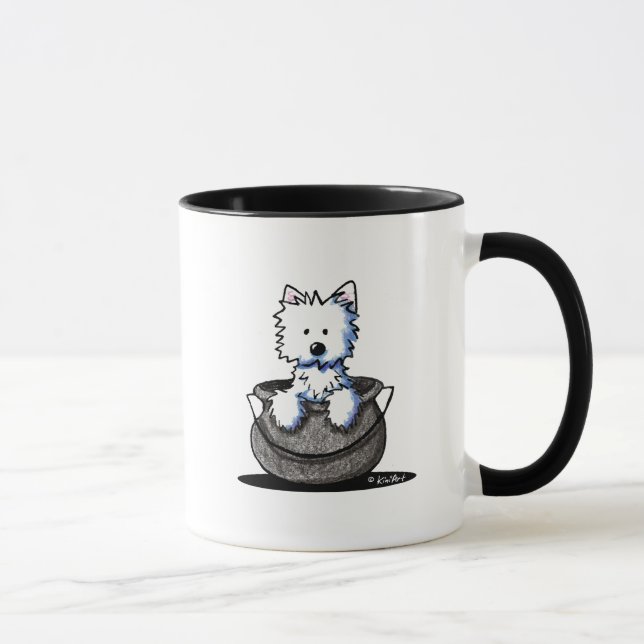 Westie Halloween Cauldron Cutie Mugg (Höger)