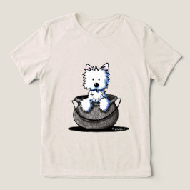 Westie Halloween Cauldron Cutie T-shirt I Triblend-tyg