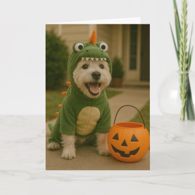 Westie Halloween Kort (Framsida)