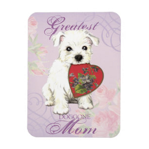 Westie Heart Mamma Magnet