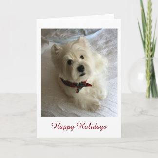 Westie Helgdag Helgkort