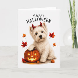 Westie Highland White Djävul Hund Kort