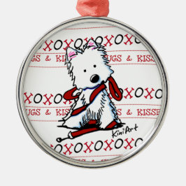Westie Hugs & Kisses Premium Ornament