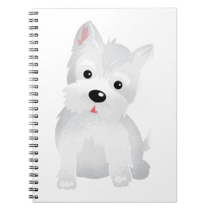 Westie hund anteckningsbok