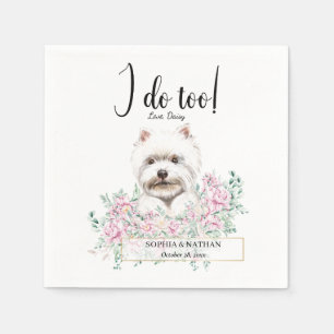 Westie Hund Cocktail Napkins Pappersservett