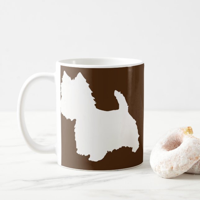 Westie Hund Highland White Terrier  Kaffemugg (Med munk)