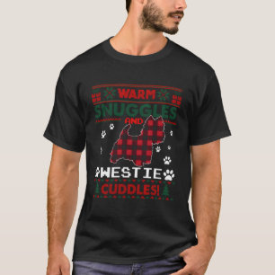 Westie Hund jul Pajama Shirt Ugly jul S T