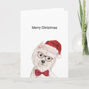 Westie Hund-julkort Kort