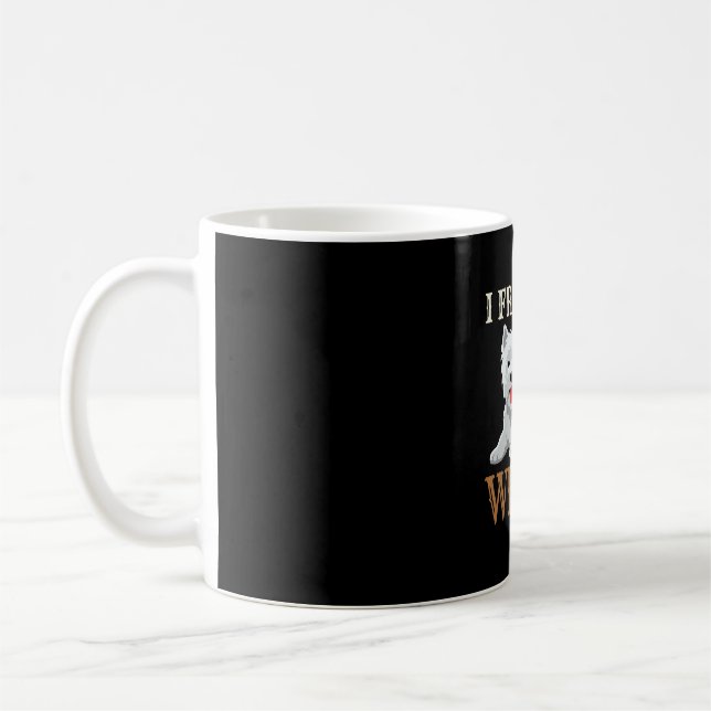Westie Hund Kärlek Typografi Kaffemugg (Vänster)