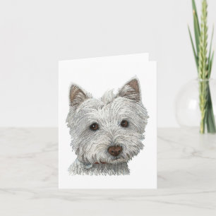 Westie hund kort