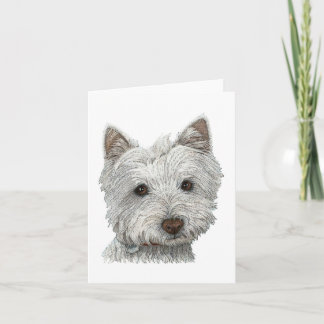 Westie hund kort