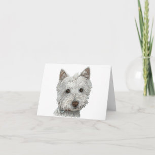 Westie hund kort