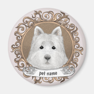 Westie Hund Magnet