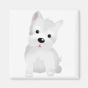 Westie hund magnet
