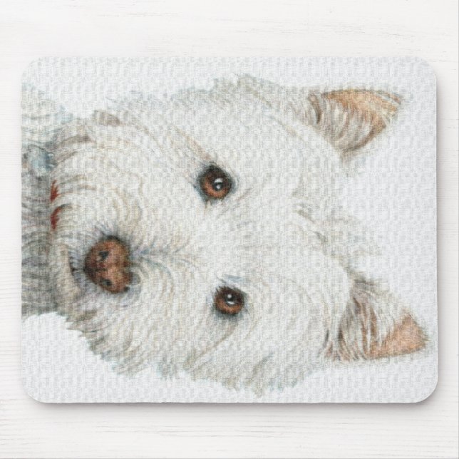 Westie hund musmatta (Framsidan)