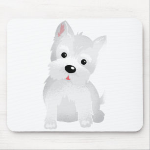Westie hund musmatta