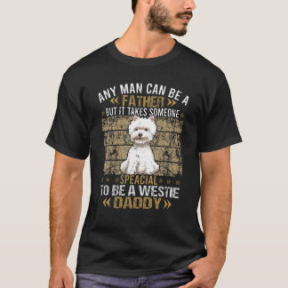 Westie Hund pappa Pappa Gift För manar T Shirt