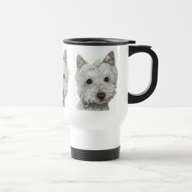 Westie hund resemugg (Höger)