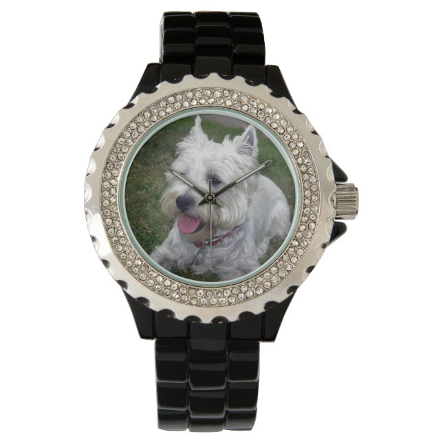 Westie Hund Watch Armbandsur (Framsida)