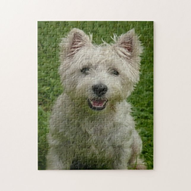Westie Hundar Jigsaws. Pussel (Vertikal)