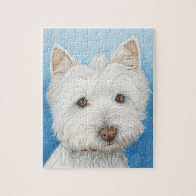 Westie hundpussel pussel (Vertikal)
