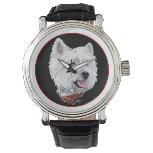 Westie-huvud Armbandsur