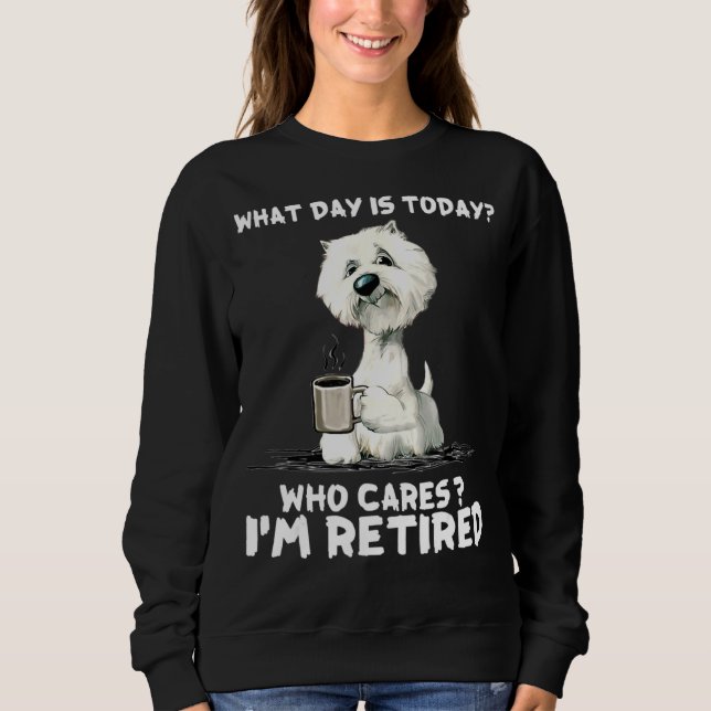 Westie jag är trött t shirt (Framsida)