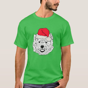 Westie Jul Funny Birthday Hund älskare Gifts T Shirt
