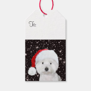Westie jul presentetikett