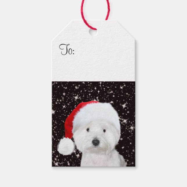 Westie Jul Presentetikett (Framsidan)