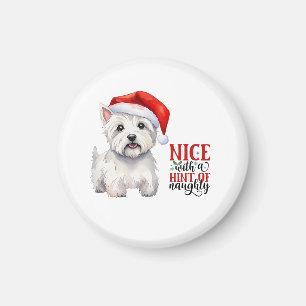 Westie Julmagnet Magnet