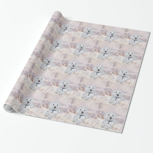 Westie julstämning presentpapper