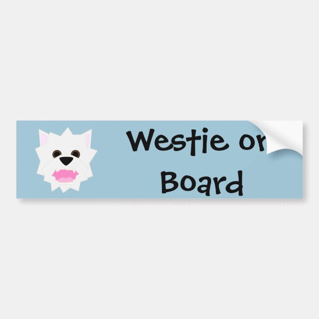 Westie kärlek bildekal (Framsidan)