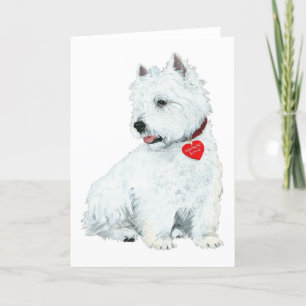 Westie Kärlek Helgkort