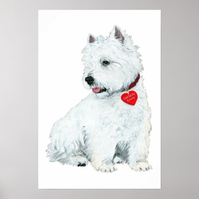 Westie Kärlek Poster (Framsidan)