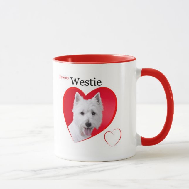 Westie kärlekmugg mugg (Höger)