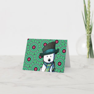 Westie KiniArt-julkort Helgkort