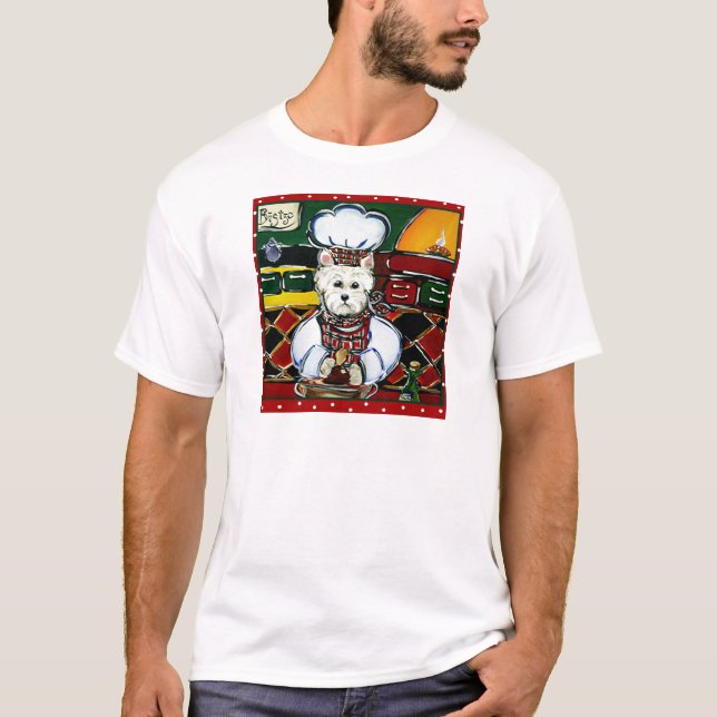 Westie-kock T Shirt (Framsida)