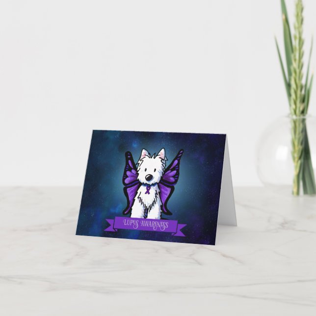 Westie Lupus Awareness - tack för ditt kort (Framsida)
