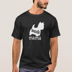 Westie Mamma Cute Väster Highland White Terrier Hu T Shirt