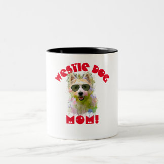 Westie Mamma Hund Best Hund Mamma någonsin Två-Tonad Mugg