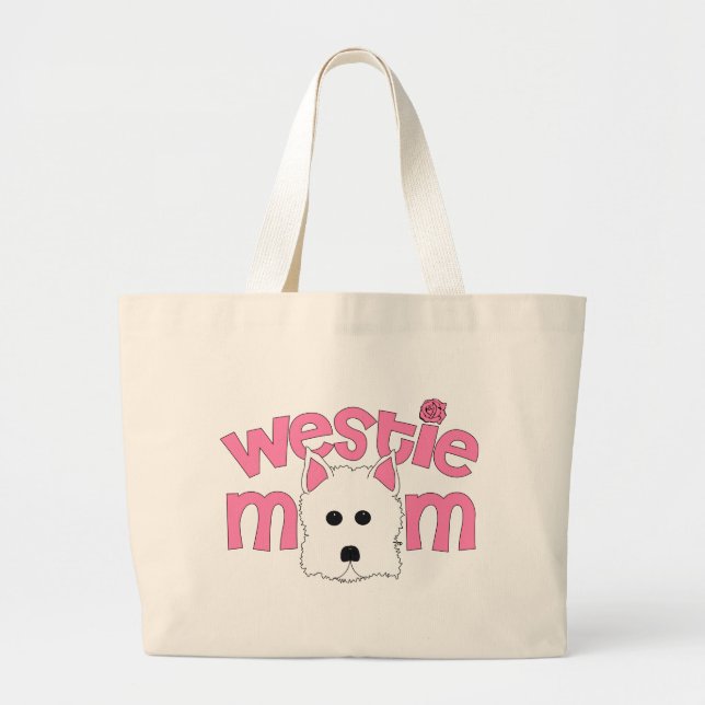 Westie mamma jumbo tygkasse (Framsidan)